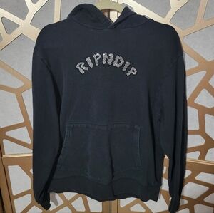 RIPNDIP Devil Hoodie In Black 100% Cotton